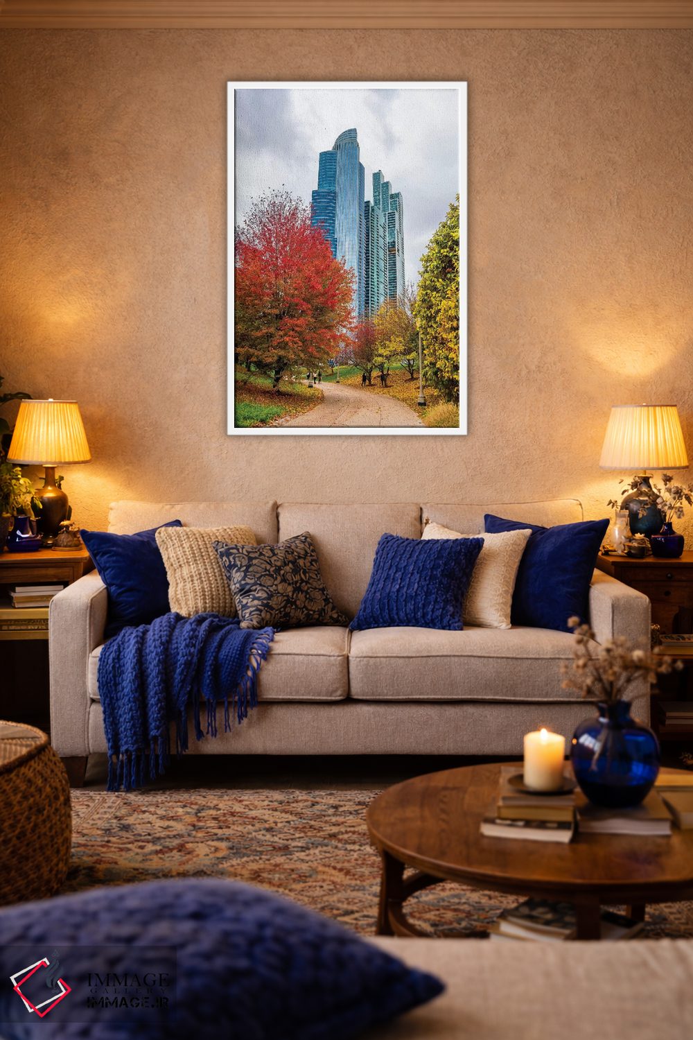 تابلو دکوراتیو آسمان خراش ها در شیکاگو اثر نجدت دوزن - D3W