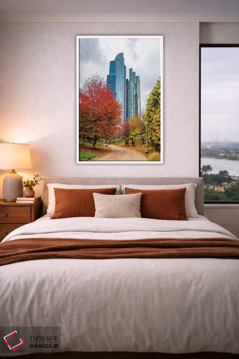 تابلو دکوراتیو آسمان خراش ها در شیکاگو اثر نجدت دوزن - D4W