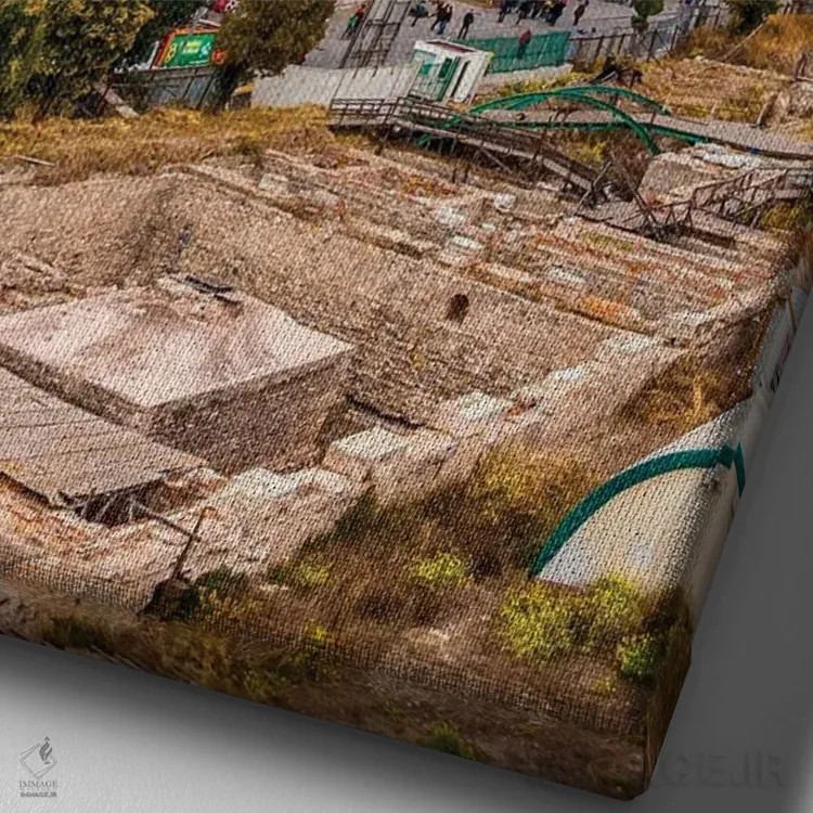 تابلو دکوراتیو Istanbul,ایاصوفیه، استانبول اثر نجدت دوزن - نمای نزدیک بافت بوم