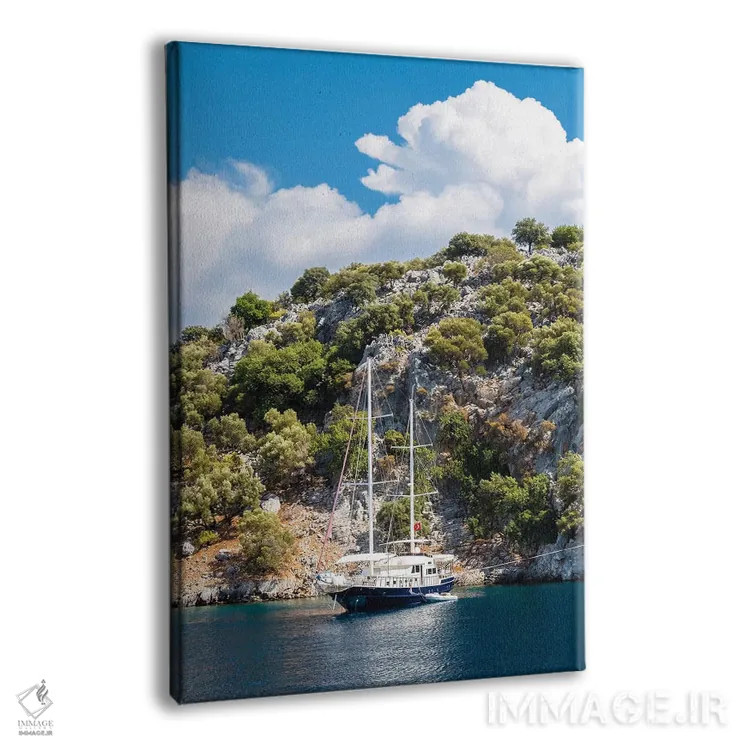 تابلو دکوراتیو قایق سواری تفریحی اثر نجدت دوزن - نمای پرسپکتیو محصول