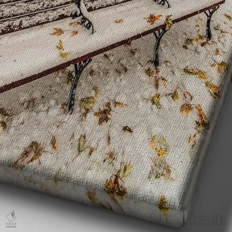 تابلو دکوراتیو شهر لانگ گروو اثر نجدت دوزن - نمای نزدیک بافت بوم