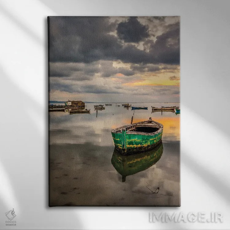 تابلو دکوراتیو ابری اثر نجدت دوزن - نمای روبهرو روی دیوار