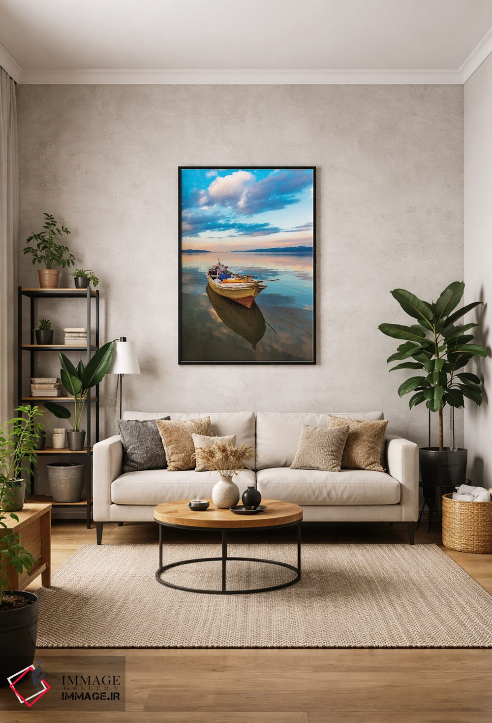 تابلو دکوراتیو تنها بودن اثر نجدت دوزن - D1B