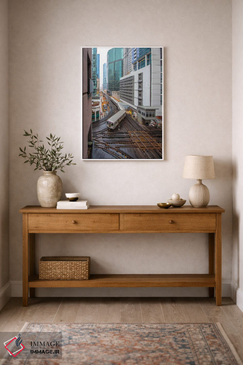 تابلو دکوراتیو لوپ شیکاگو اثر نجدت دوزن - D1W