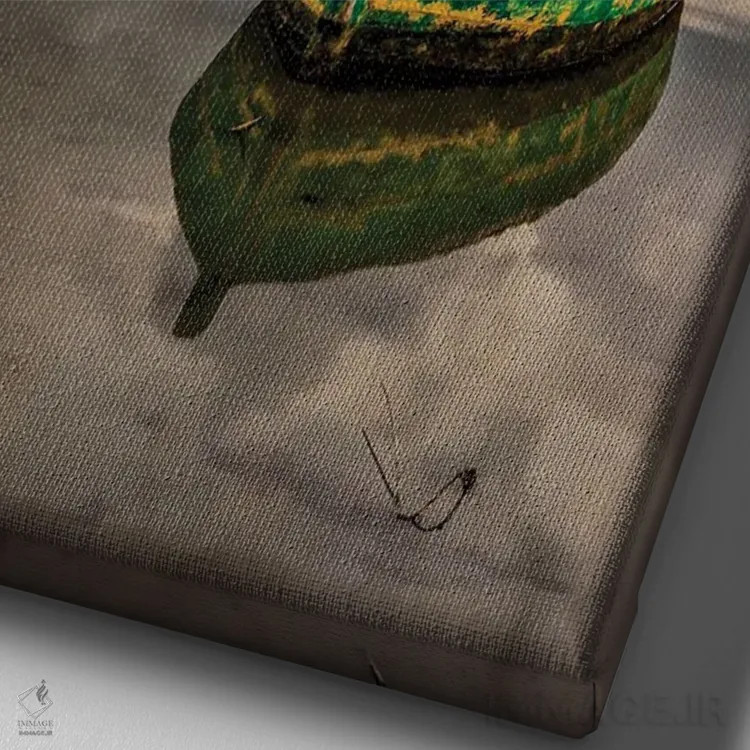 تابلو دکوراتیو ابری اثر نجدت دوزن - نمای نزدیک بافت بوم