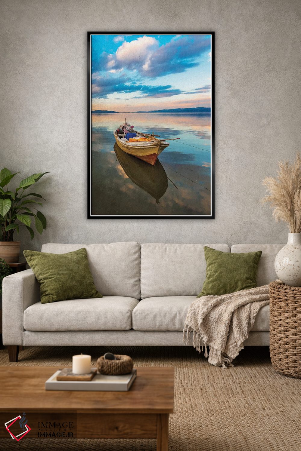 تابلو دکوراتیو تنها بودن اثر نجدت دوزن - D3B