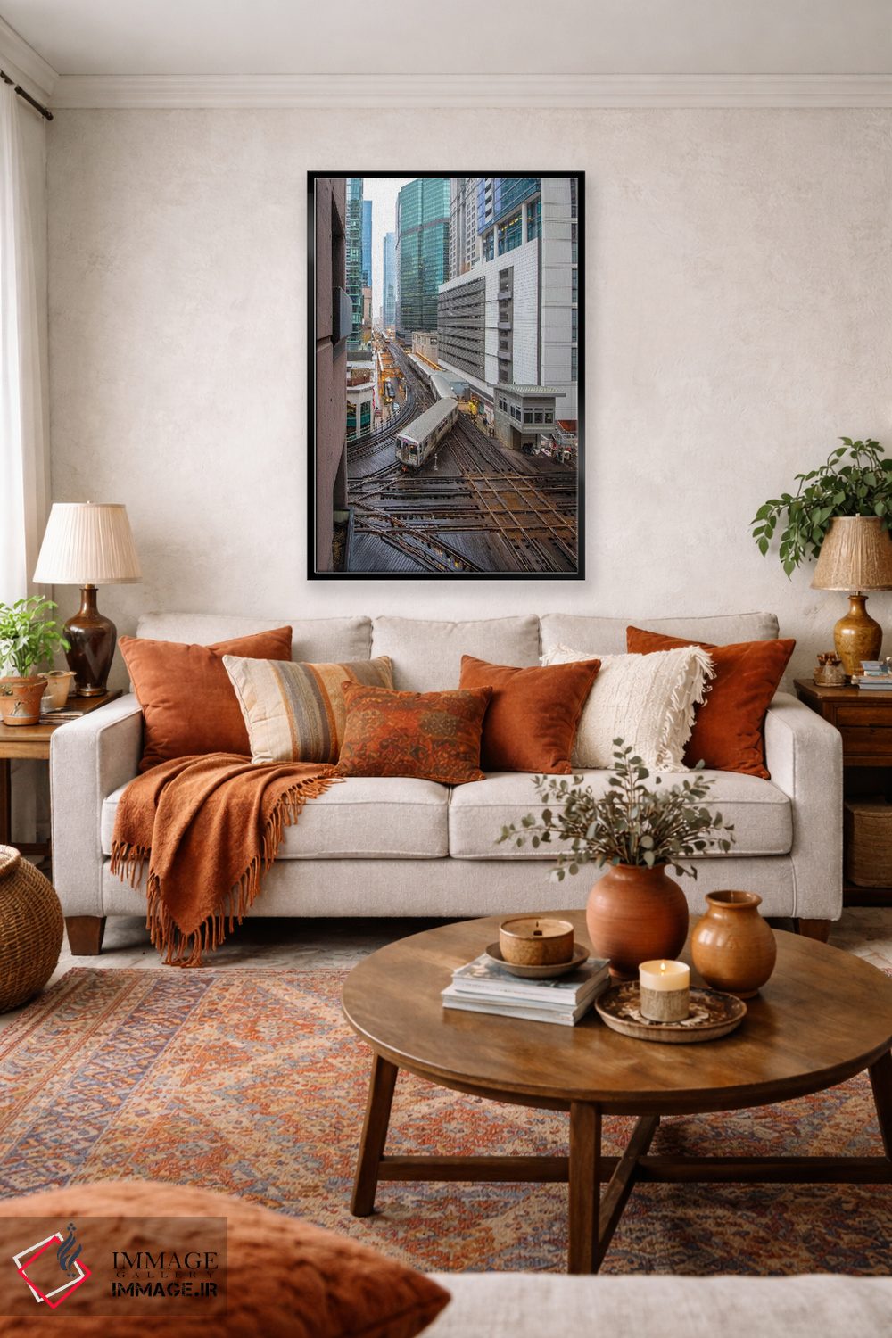 تابلو دکوراتیو لوپ شیکاگو اثر نجدت دوزن - D3B