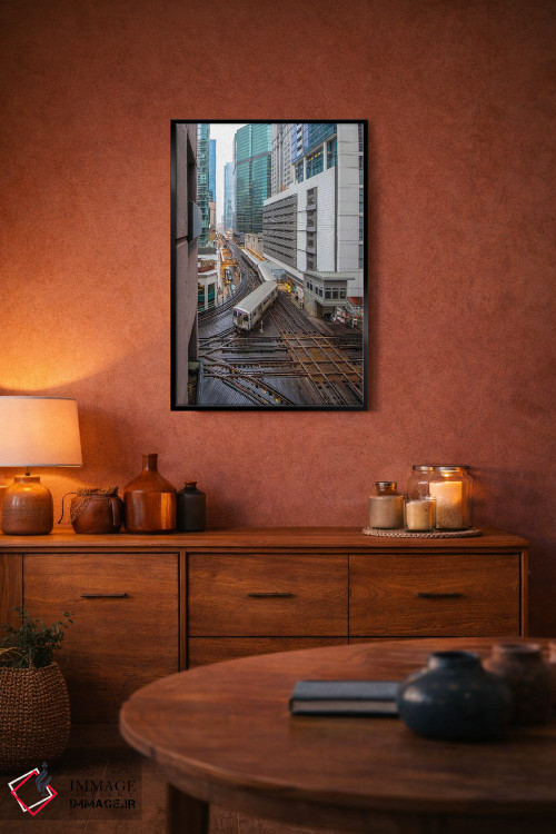 تابلو دکوراتیو لوپ شیکاگو اثر نجدت دوزن - D5B