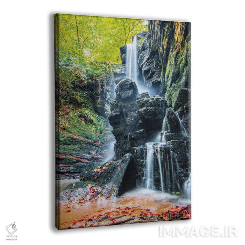 تابلو دکوراتیو آبشار پلکانی اثر نجدت دوزن - نمای پرسپکتیو محصول