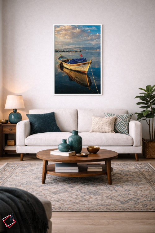 تابلو دکوراتیو انعکاس آبی اثر نجدت دوزن - D2W