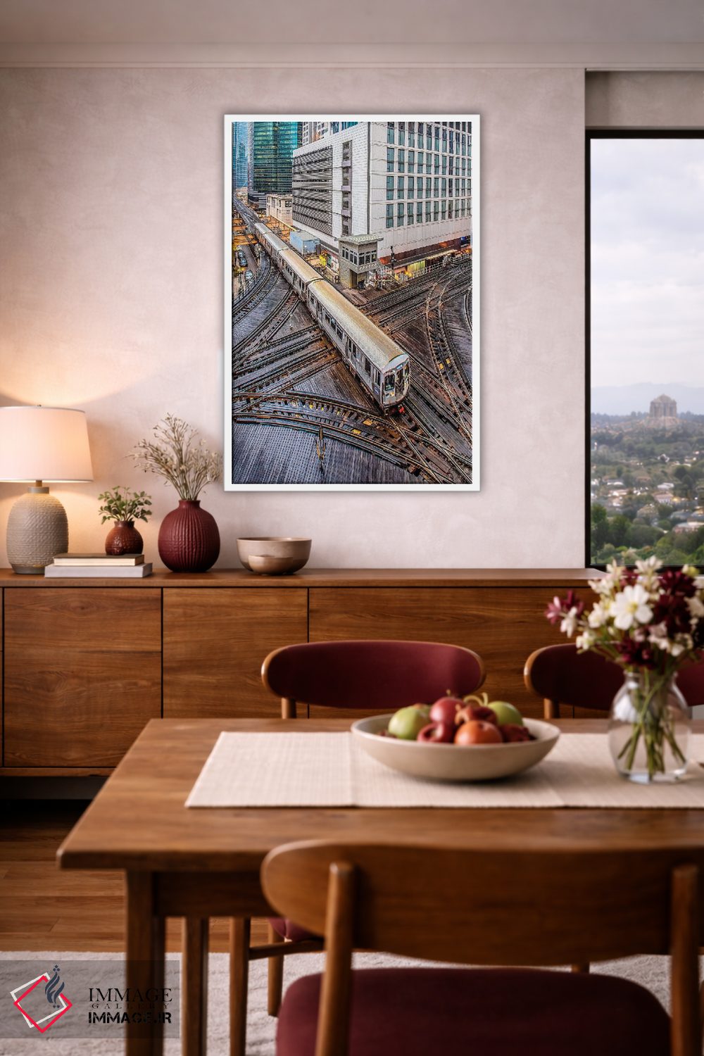 تابلو دکوراتیو لوپ شیکاگو اثر نجدت دوزن - D3W