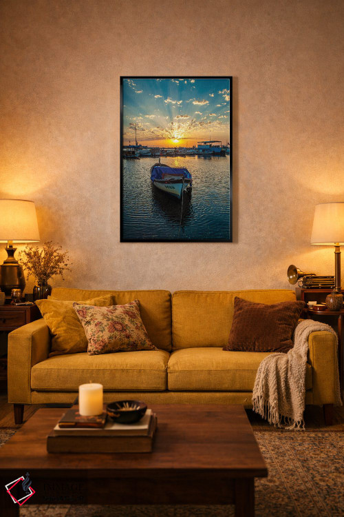 تابلو دکوراتیو پرتوهای غروب اثر نجدت دوزن - D4B