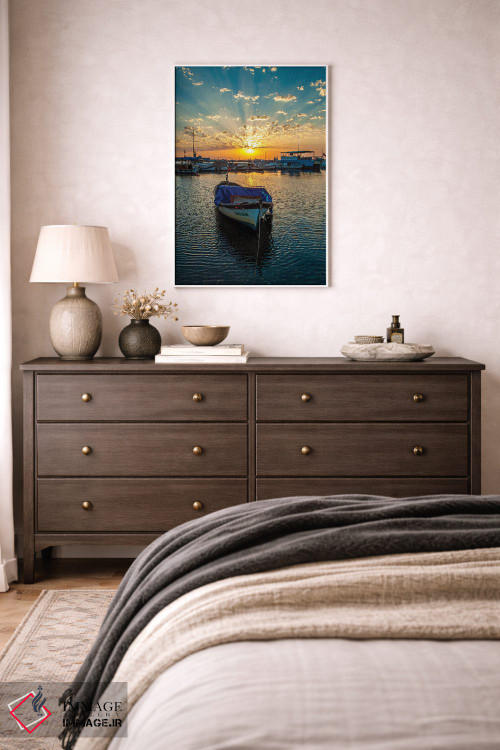 تابلو دکوراتیو پرتوهای غروب اثر نجدت دوزن - D3W