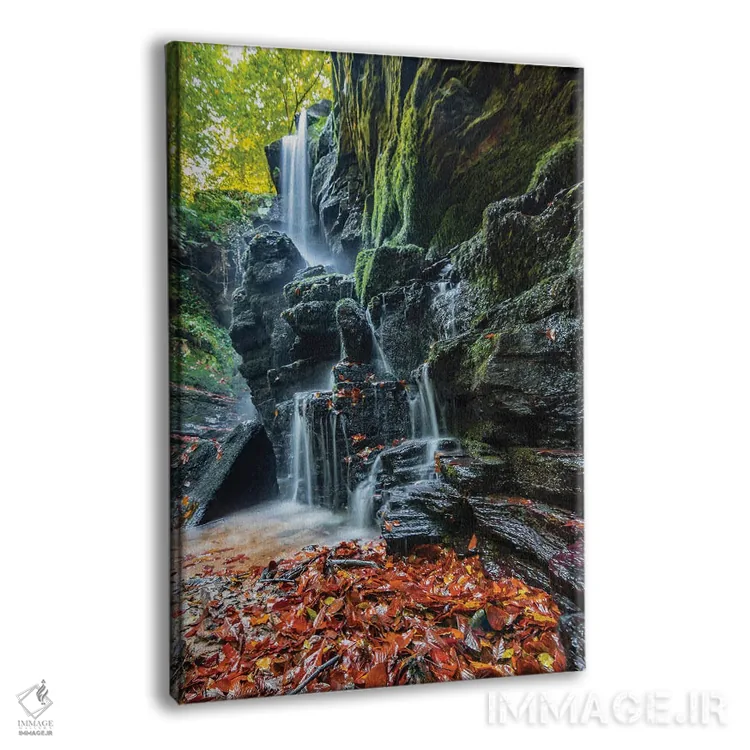 تابلو دکوراتیو آبشار پلکانی اثر نجدت دوزن - نمای پرسپکتیو محصول