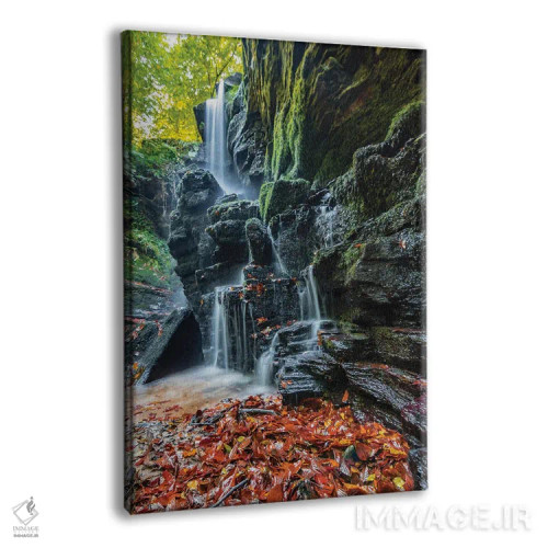 تابلو دکوراتیو آبشار پلکانی اثر نجدت دوزن - نمای پرسپکتیو محصول