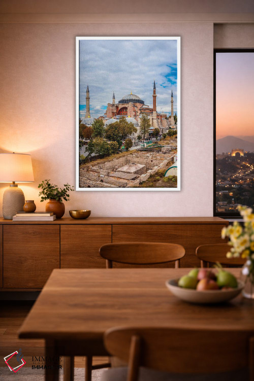 تابلو دکوراتیو Istanbul,ایاصوفیه، استانبول اثر نجدت دوزن - D1W