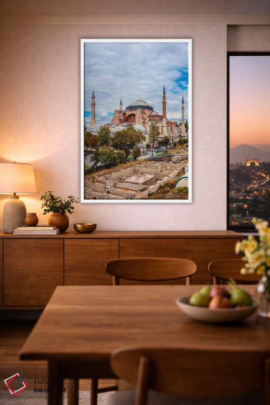 تابلو دکوراتیو Istanbul,ایاصوفیه، استانبول اثر نجدت دوزن - D1W