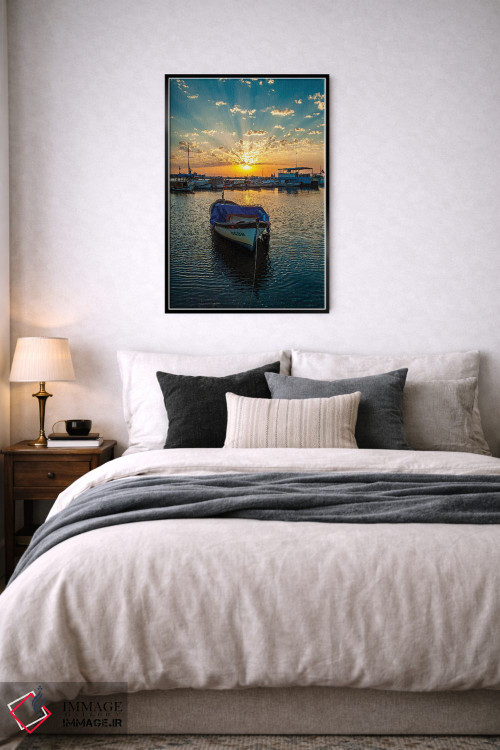 تابلو دکوراتیو پرتوهای غروب اثر نجدت دوزن - D6B