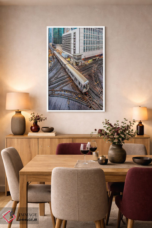 تابلو دکوراتیو لوپ شیکاگو اثر نجدت دوزن - D5W