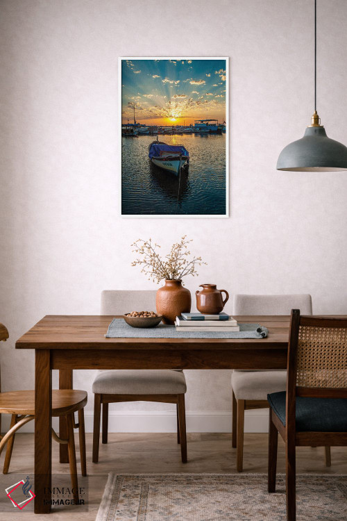 تابلو دکوراتیو پرتوهای غروب اثر نجدت دوزن - D5W