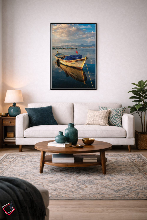 تابلو دکوراتیو انعکاس آبی اثر نجدت دوزن - D5B