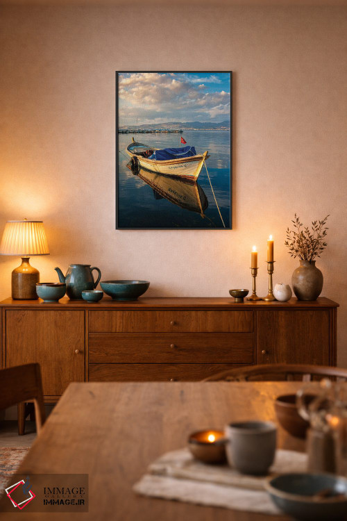 تابلو دکوراتیو انعکاس آبی اثر نجدت دوزن - D6B