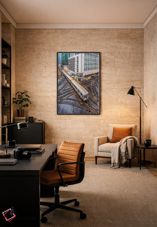 تابلو دکوراتیو لوپ شیکاگو اثر نجدت دوزن - D6B