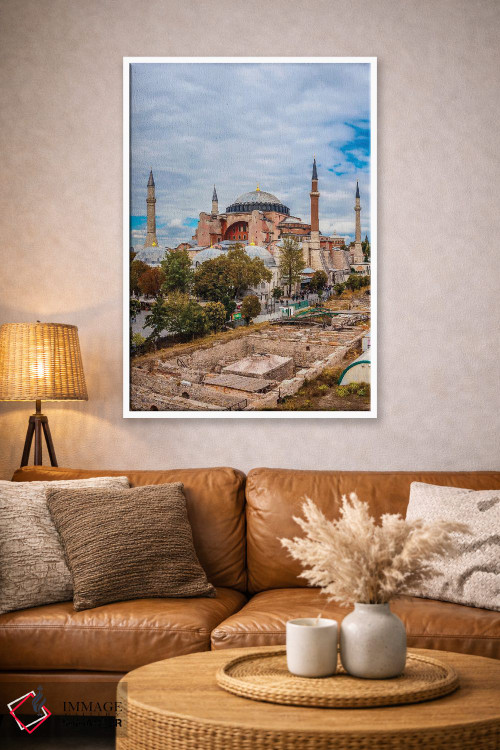 تابلو دکوراتیو Istanbul,ایاصوفیه، استانبول اثر نجدت دوزن - D3W