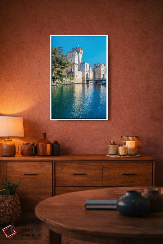 تابلو دکوراتیو Italy,قلعه سرمیونه، ایتالیا اثر نجدت دوزن - D4W