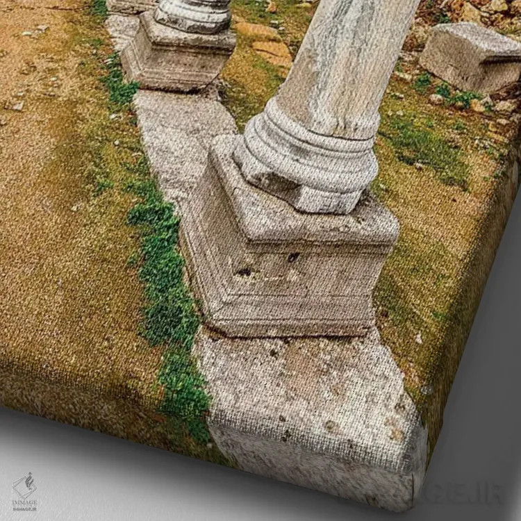 تابلو دکوراتیو Turkey VII,آنتالیا، ترکیه اثر نجدت دوزن - نمای نزدیک بافت بوم