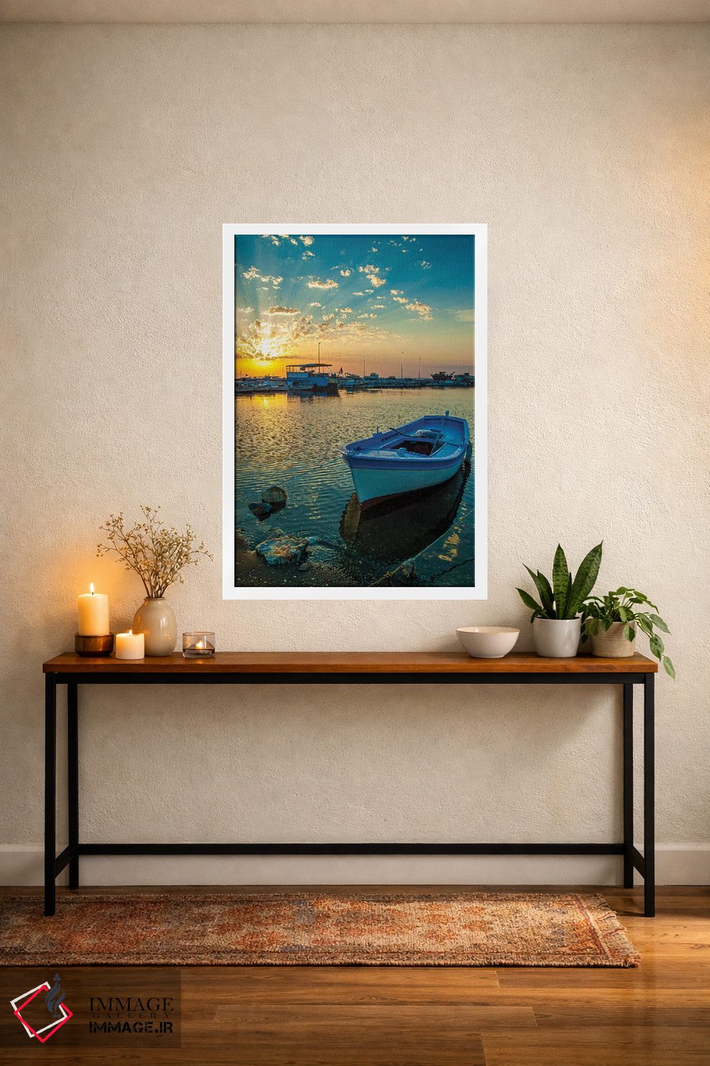 تابلو دکوراتیو زیبایی پرتوهای خورشید اثر نجدت دوزن - D3W