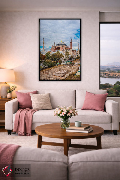 تابلو دکوراتیو Istanbul,ایاصوفیه، استانبول اثر نجدت دوزن - D5B