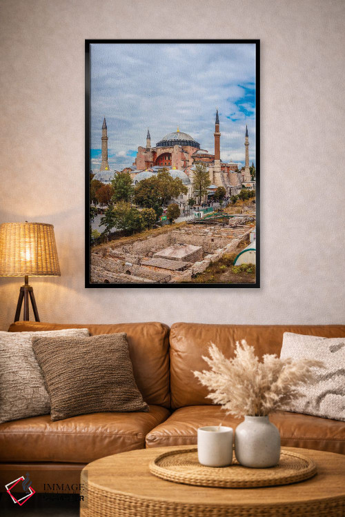 تابلو دکوراتیو Istanbul,ایاصوفیه، استانبول اثر نجدت دوزن - D4B