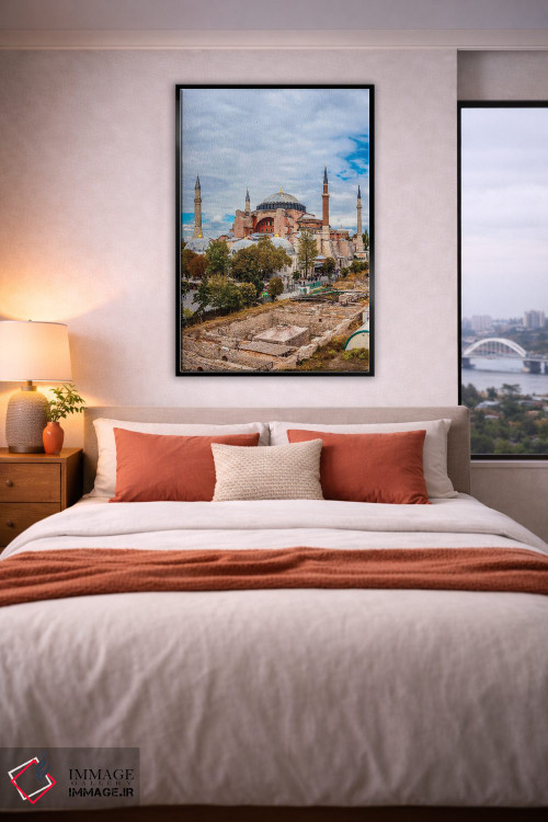 تابلو دکوراتیو Istanbul,ایاصوفیه، استانبول اثر نجدت دوزن - D6B