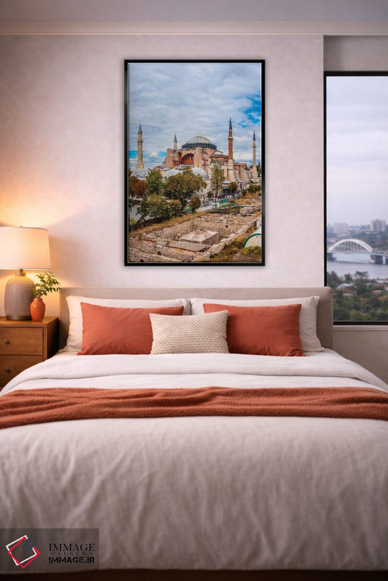 تابلو دکوراتیو Istanbul,ایاصوفیه، استانبول اثر نجدت دوزن - D6B