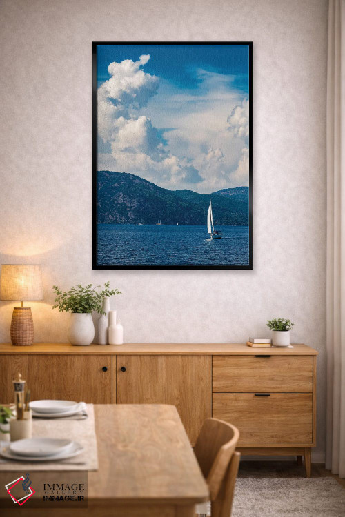 تابلو دکوراتیو دنیای آبی اثر نجدت دوزن - D6B