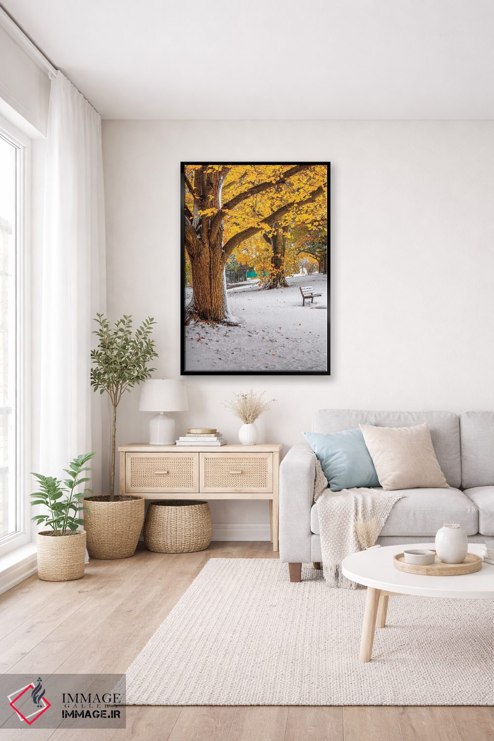 تابلو دکوراتیو پاییز و زمستان اثر نجدت دوزن - D3B
