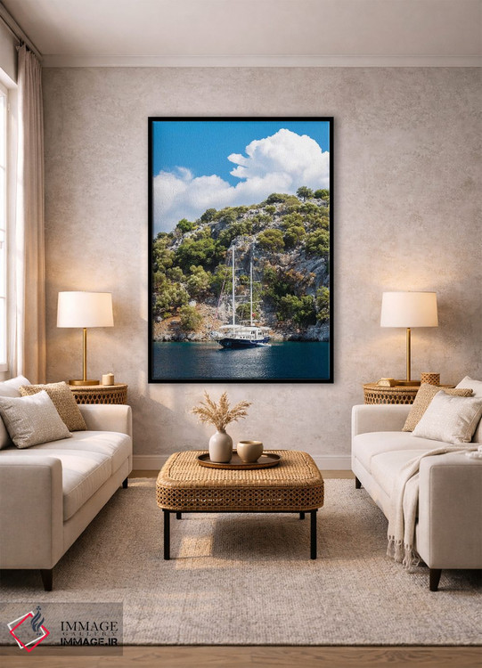 تابلو دکوراتیو قایق سواری تفریحی اثر نجدت دوزن - D2B