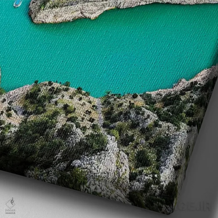 تابلو دکوراتیو Turkey II,تنگه آراپاپیشتی، ترکیه اثر نجدت دوزن - نمای نزدیک بافت بوم