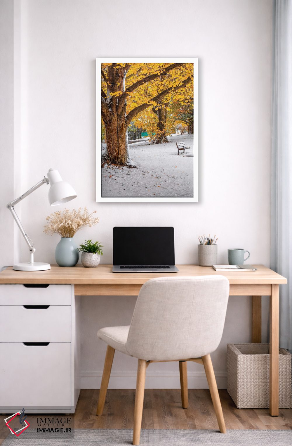 تابلو دکوراتیو پاییز و زمستان اثر نجدت دوزن - D5W