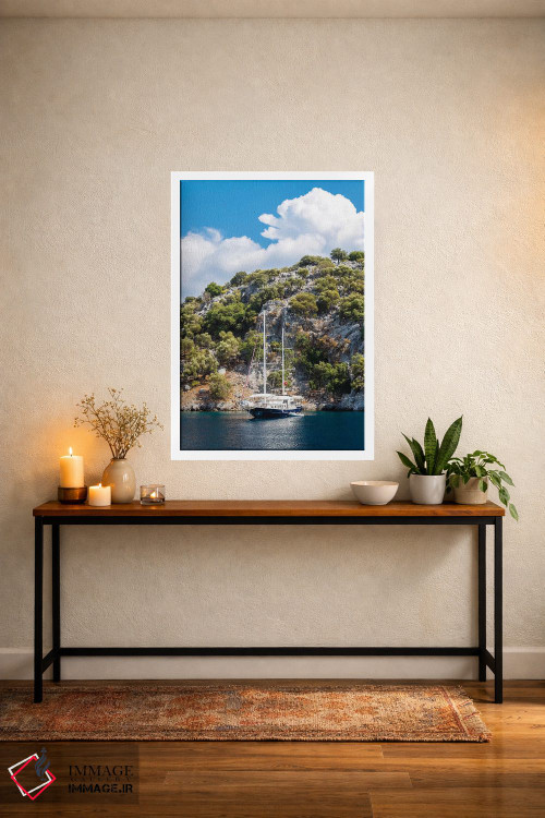 تابلو دکوراتیو قایق سواری تفریحی اثر نجدت دوزن - D4W