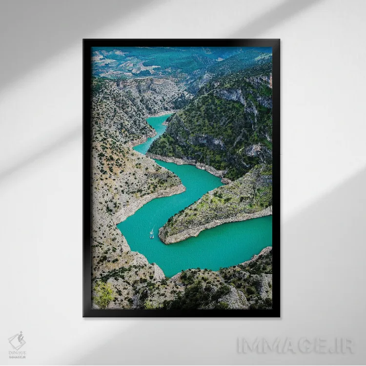 تابلو دکوراتیو Turkey II,تنگه آراپاپیشتی، ترکیه اثر نجدت دوزن - نمای قابدار مشکی