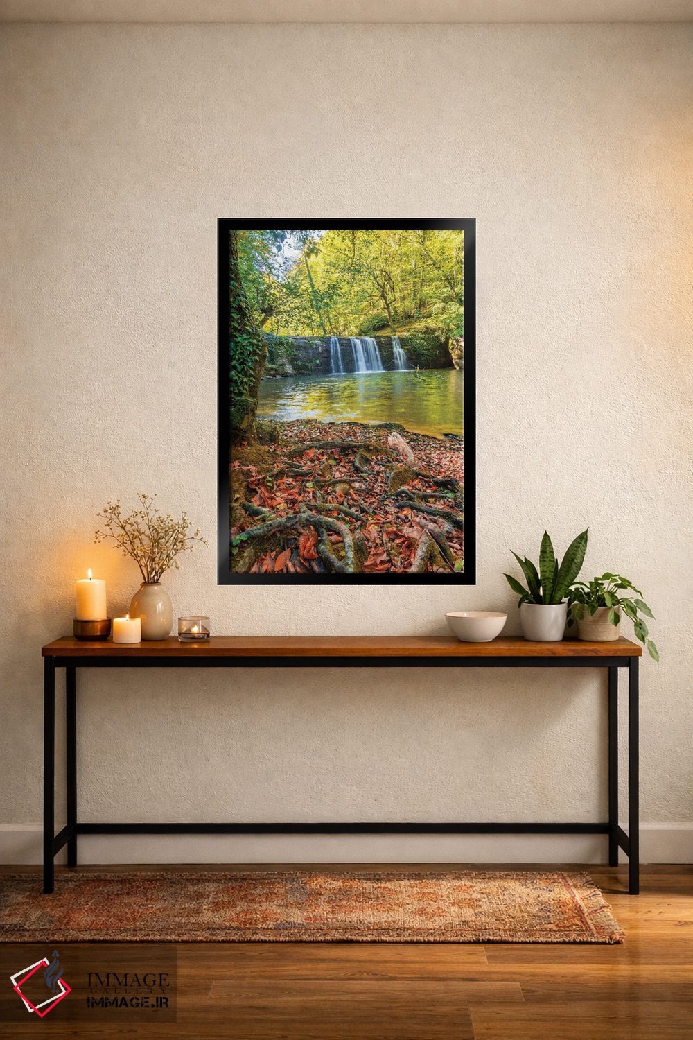 تابلو دکوراتیو آبشار اثر نجدت دوزن - D5B