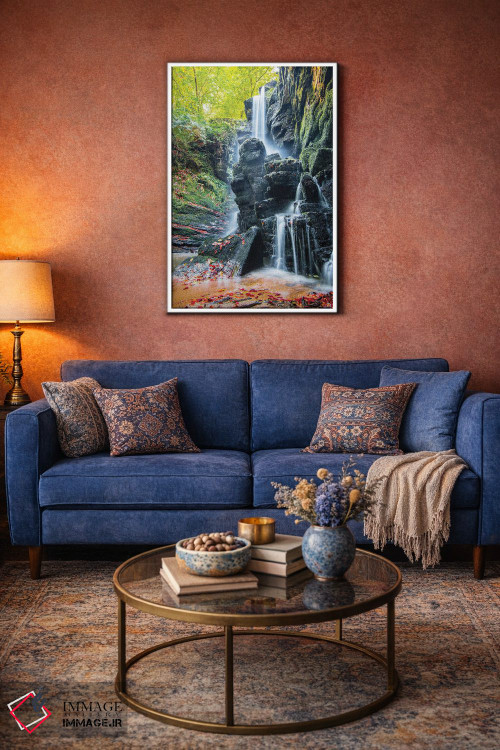 تابلو دکوراتیو آبشار پلکانی اثر نجدت دوزن - D3W
