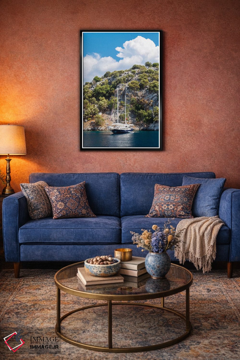 تابلو دکوراتیو قایق سواری تفریحی اثر نجدت دوزن - D5B