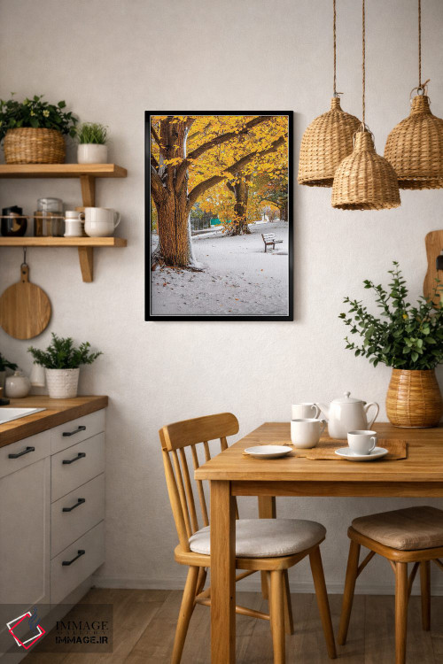 تابلو دکوراتیو پاییز و زمستان اثر نجدت دوزن - D6B