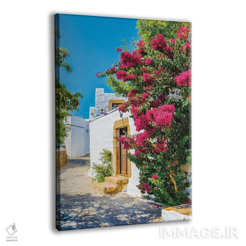 تابلو دکوراتیو خیابان جزیره پاتموس اثر نجدت دوزن - نمای پرسپکتیو محصول