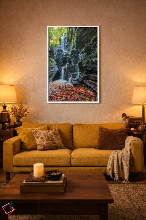 تابلو دکوراتیو آبشار پلکانی اثر نجدت دوزن - D3W