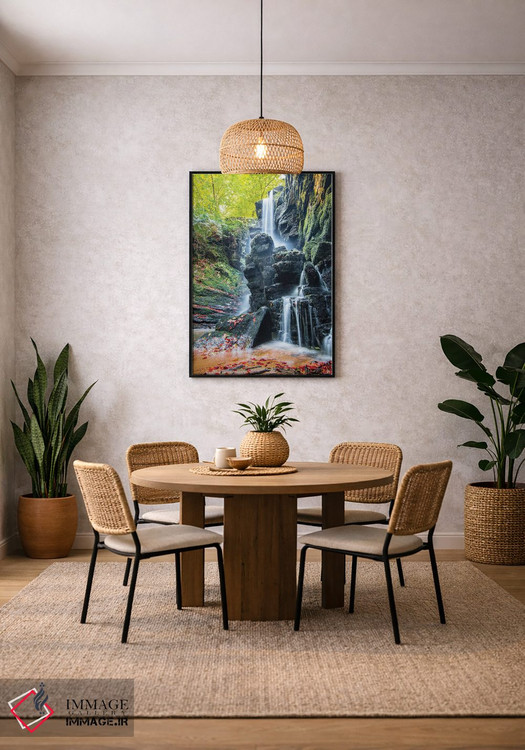 تابلو دکوراتیو آبشار پلکانی اثر نجدت دوزن - D5B