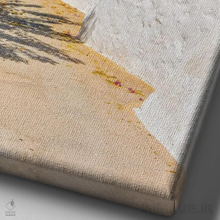 تابلو دکوراتیو پاتموس اثر نجدت دوزن - نمای نزدیک بافت بوم